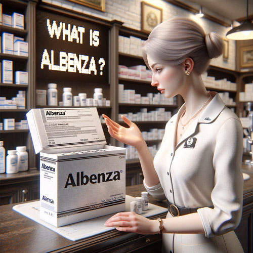 What is the medication marketed as Albenza?