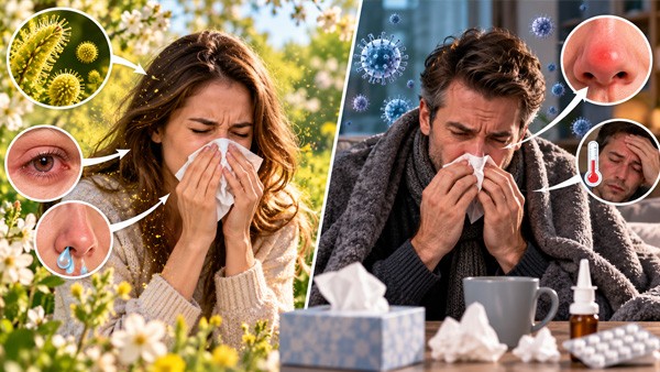 Allergy or a Cold: How to Tell Them Apart, and Why Antihistamine Tablets Do Nothing for a Blocked Nose Allergy or a Cold: How to Tell Them Apart, and Why Antihistamine Tablets Do Nothing for a Blocked Nose
