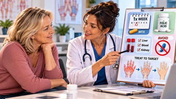 Rheumatoid Arthritis: The Weekly Methotrexate Rule, What Treat to Target Means and How to Stay Safe on It