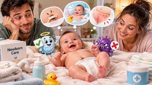 Newborn Hygiene: Cord Care, Bathing and the Nappy Rash That Needs Treatment