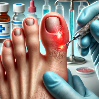 Onychocryptosis or ingrown toenail Onychocryptosis or ingrown toenail