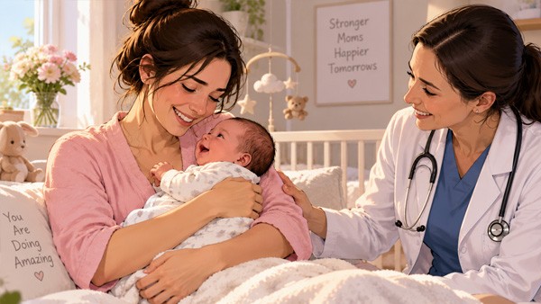 The three, side by side - After Childbirth: Blues, Depression or Emergency