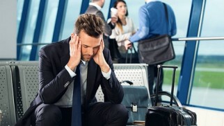 What can you do if you are jet-lagged during a business trip?