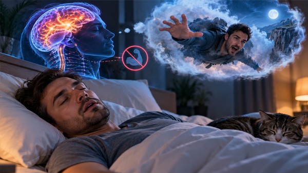 REM Sleep: Why the Body Is Paralysed, What Dreams Are For, and When Acting Them Out Is a Warning