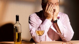 What is alcoholic depression and how is it treated?