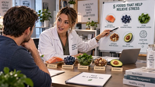 The mechanism that does work - Five Foods for Stress: What They Really Do
