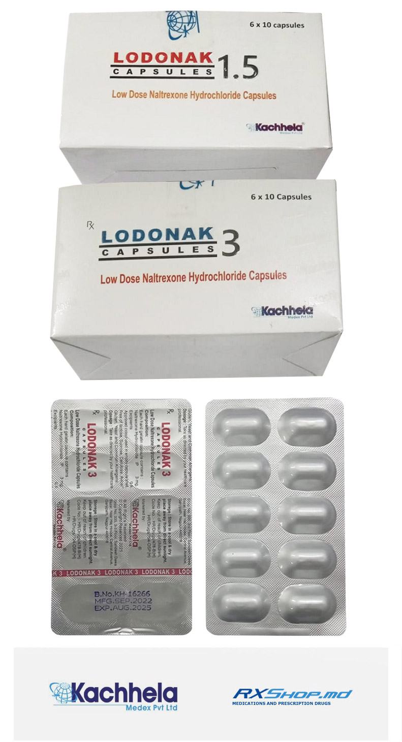 Order Generic Lodonak (Naltrexone Hydrochloride) 1.5 mg Online
