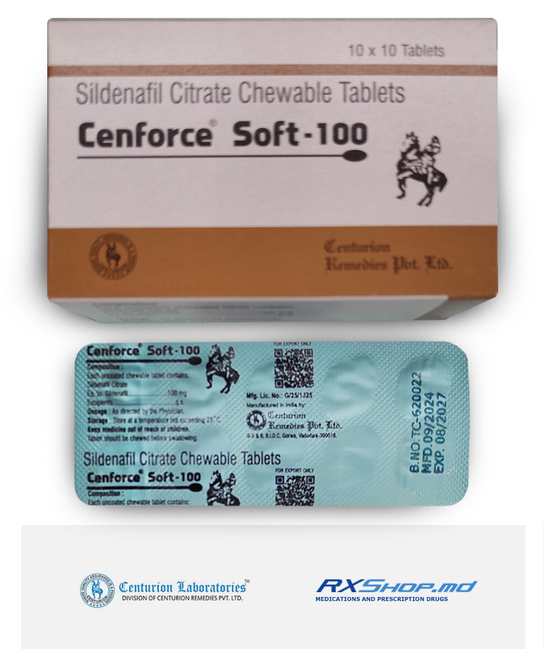Order Generic Cenforce Soft (Sildenafil Citrate Chewable) 100 mg Online