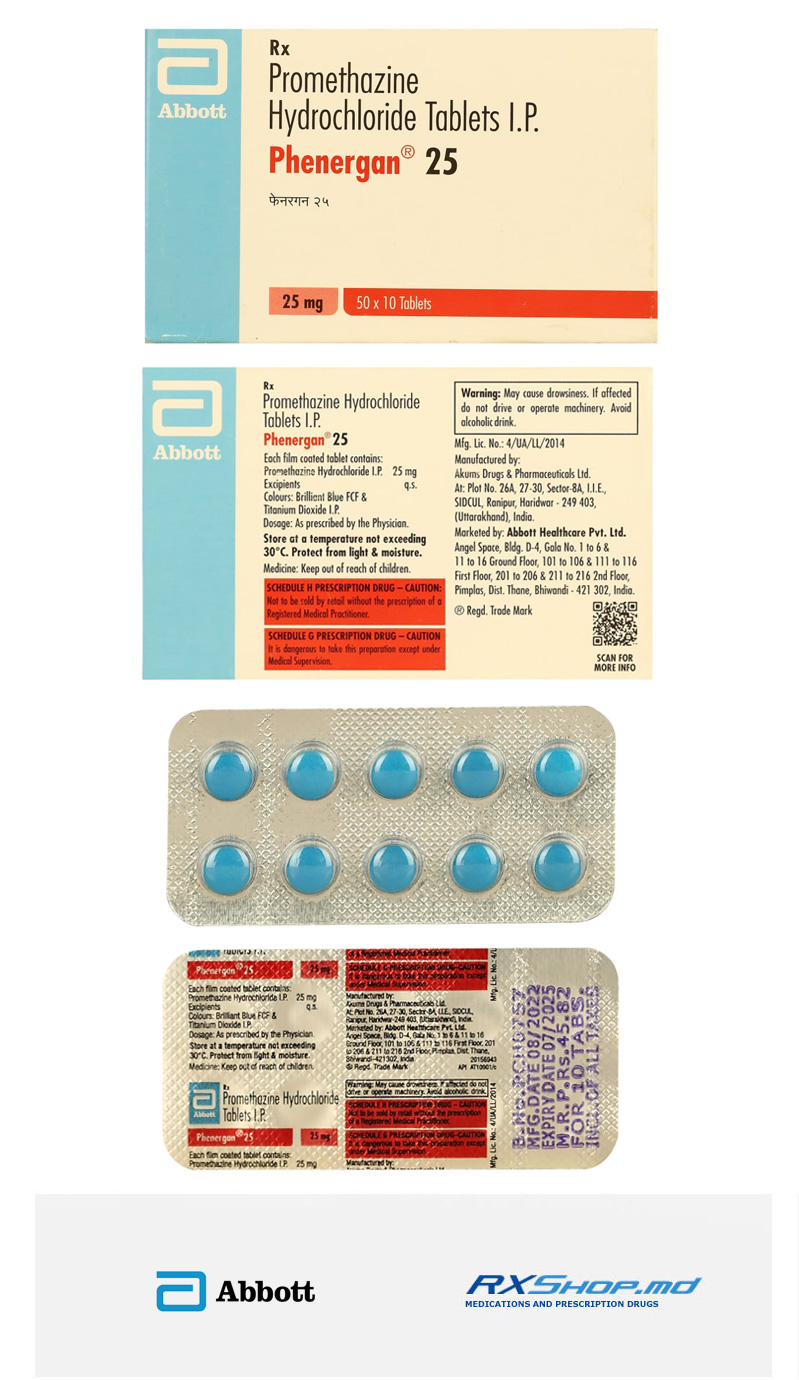 Order Generic Phenergan (Promethazine hydrochloride) 10 mg Online