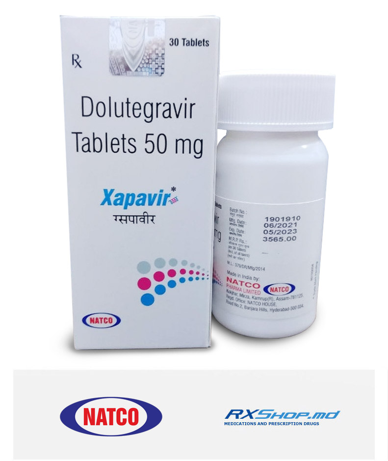 Order Generic Xapavir (Dolutegravir) 50 mg / 30 pills Online