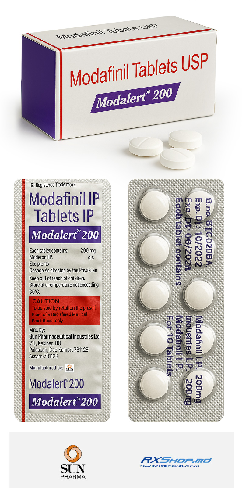 Order Generic Modafinil (Modalert) 200 mg Online