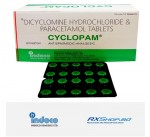 Cyclopam (Dicyclomine + Paracetamol)