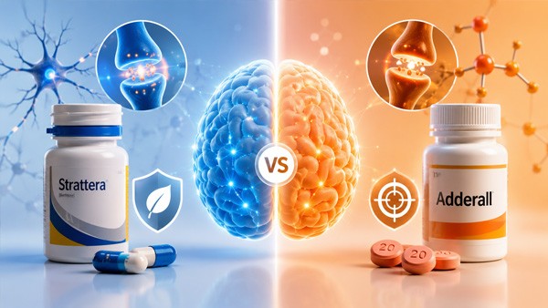 Strattera vs Adderall: Stimulant vs Non-Stimulant ADHD Treatment Compared Strattera vs Adderall: Stimulant vs Non-Stimulant ADHD Treatment Compared