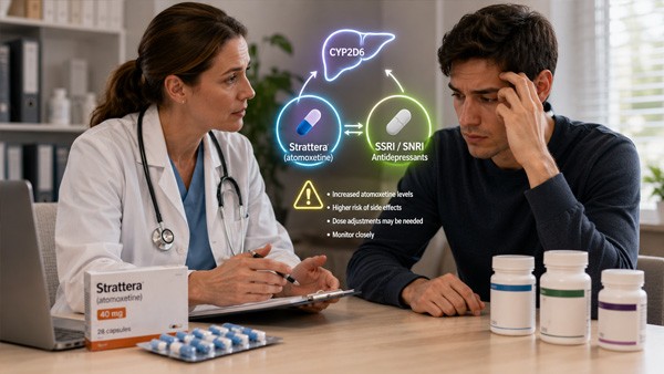 Strattera and SSRI/SNRI Antidepressants: Interaction Profile
