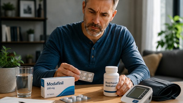 Modafinil and Blood Pressure Medications: What to Know