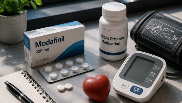 Modafinil and Blood Pressure Medications: What to Know
